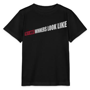What Winners Look Like - Stanley/Stella Kinder T-Shirt MINI CREATOR  - Schwarz - Vorne - Mikhail (115cm)