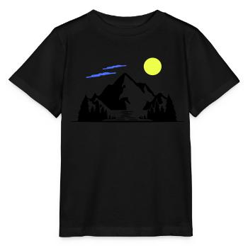 Montagnes - T-shirt bio MINI CREATOR Stanley/Stella Enfant - noir - Devant - Mikhail (115cm)