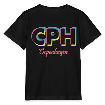Copenhague - CPH - Copenhague - Dänemark - Danemark - T-shirt bio MINI CREATOR Stanley/Stella Enfant - noir - Devant - Mikhail (115cm)