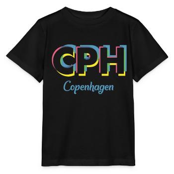 Copenhague - CPH - Copenhague - Dänemark - Danemark - T-shirt bio MINI CREATOR Stanley/Stella Enfant - noir - Devant - Mikhail (115cm)
