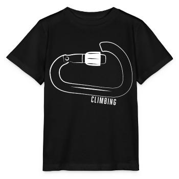 CLIMBING BLANC - T-shirt bio MINI CREATOR Stanley/Stella Enfant - noir - Devant - Mikhail (115cm)