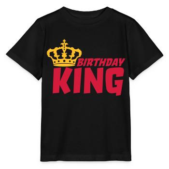 Boss Birthday King Logo - T-shirt bio MINI CREATOR Stanley/Stella Enfant - noir - Devant - Mikhail (115cm)
