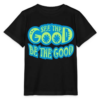 be the good Zitat - Stanley/Stella Kinder T-Shirt MINI CREATOR  - Schwarz - Vorne - Mikhail (115cm)