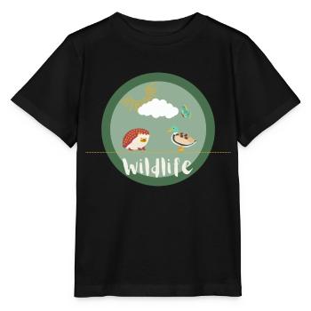 Wildlife - Stanley/Stella Kinder T-Shirt MINI CREATOR  - Schwarz - Vorne - Mikhail (115cm)