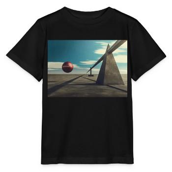 Surreal 3D design - Stanley/Stella MINI CREATOR Kids’ T-Shirt - black - Front - Mikhail (115cm)