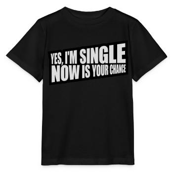 célibataire maintenant votre chance - T-shirt bio MINI CREATOR Stanley/Stella Enfant - noir - Devant - Mikhail (115cm)