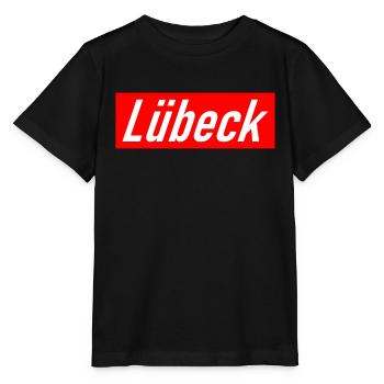 Lübeck - Slogan - Deutschland - Germany - Stanley/Stella Kinder T-Shirt MINI CREATOR  - Schwarz - Vorne - Mikhail (115cm)