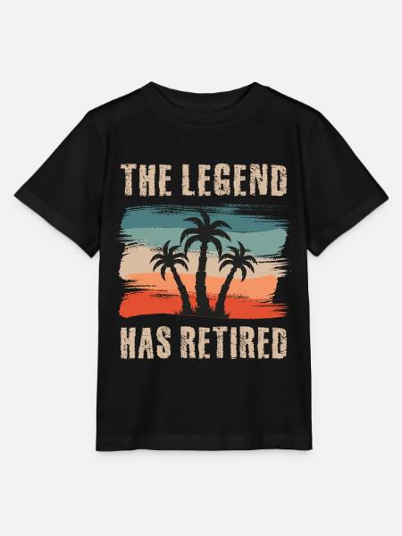 Die legende ist im Ruhestand, Rentner, Pensionär - Stanley/Stella Kinder T-Shirt MINI CREATOR - Schwarz