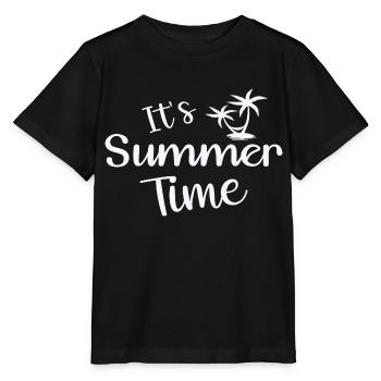C’est l’heure d’été - T-shirt bio MINI CREATOR Stanley/Stella Enfant - noir - Devant - Mikhail (115cm)