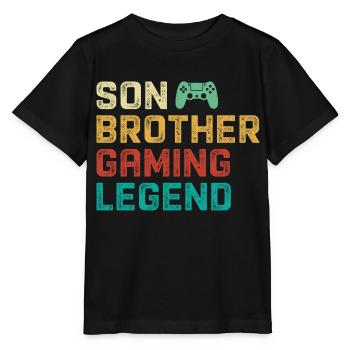 3 Fils frère légende du jeu - T-shirt bio MINI CREATOR Stanley/Stella Enfant - noir - Devant - Mikhail (115cm)