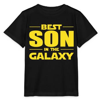 Bester Sohn in der Galaxis - Stanley/Stella Kinder T-Shirt MINI CREATOR  - Schwarz - Vorne - Mikhail (115cm)