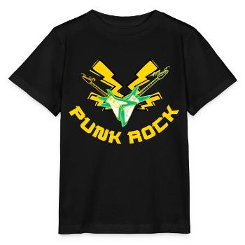 Punk Rock - Stanley/Stella Kinder T-Shirt MINI CREATOR  - Schwarz - Vorne - Mikhail (115cm)