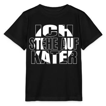 geschenk geek großkatze streunerkatze spaß witzig - Stanley/Stella Kinder T-Shirt MINI CREATOR  - Schwarz - Vorne - Mikhail (115cm)