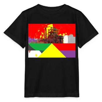 Sidérurgie, sidérurgie, région de la Ruhr - T-shirt bio MINI CREATOR Stanley/Stella Enfant - noir - Devant - Mikhail (115cm)