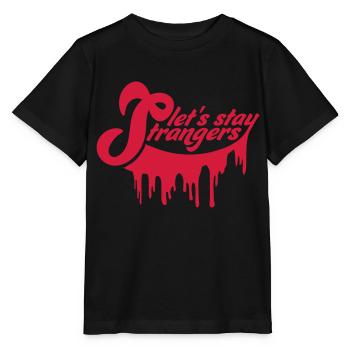 Citation Restons Strangers - T-shirt bio MINI CREATOR Stanley/Stella Enfant - noir - Devant - Mikhail (115cm)
