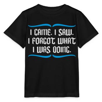 I came saw forget - Stanley/Stella Kinder T-Shirt MINI CREATOR  - Schwarz - Vorne - Mikhail (115cm)