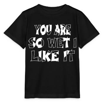 Swimmers Quote Happy Swim Bike Run Tshirts Fun - Stanley/Stella MINI CREATOR Kids’ T-Shirt - black - Front - Mikhail (115cm)