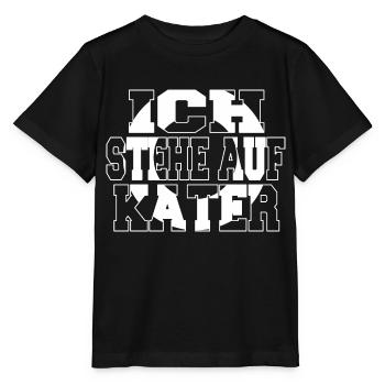 weihnachten zitat miezekatze geschenkidee tier - Stanley/Stella Kinder T-Shirt MINI CREATOR  - Schwarz - Vorne - Mikhail (115cm)