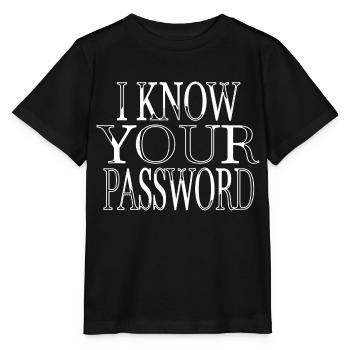 anonymous mask computer freak present computer - Stanley/Stella MINI CREATOR Kids’ T-Shirt - black - Front - Mikhail (115cm)