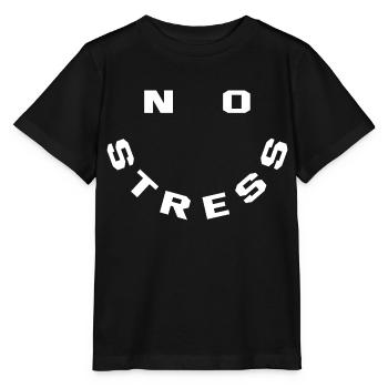 Pas de stress - T-shirt bio MINI CREATOR Stanley/Stella Enfant - noir - Devant - Mikhail (115cm)