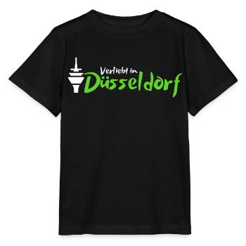Verliebt in Düsseldorf | Düsseldorf Mitbringsel - Stanley/Stella Kinder T-Shirt MINI CREATOR  - Schwarz - Vorne - Mikhail (115cm)