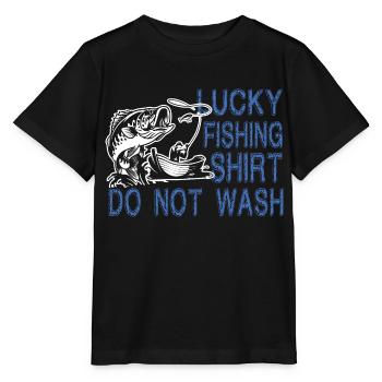 Chemise de pêche porte-bonheur NE PAS LAVER - T-shirt bio MINI CREATOR Stanley/Stella Enfant - noir - Devant - Mikhail (115cm)