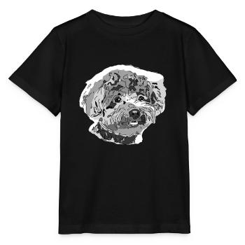 Caniche - T-shirt bio MINI CREATOR Stanley/Stella Enfant - noir - Devant - Mikhail (115cm)