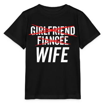 Freundin Verlobte Ehefrau - Stanley/Stella Kinder T-Shirt MINI CREATOR  - Schwarz - Vorne - Mikhail (115cm)