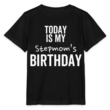 Heute ist der Geburtstag meiner Stiefmutter - Stanley/Stella Kinder T-Shirt MINI CREATOR  - Schwarz - Vorne - Mikhail (115cm)