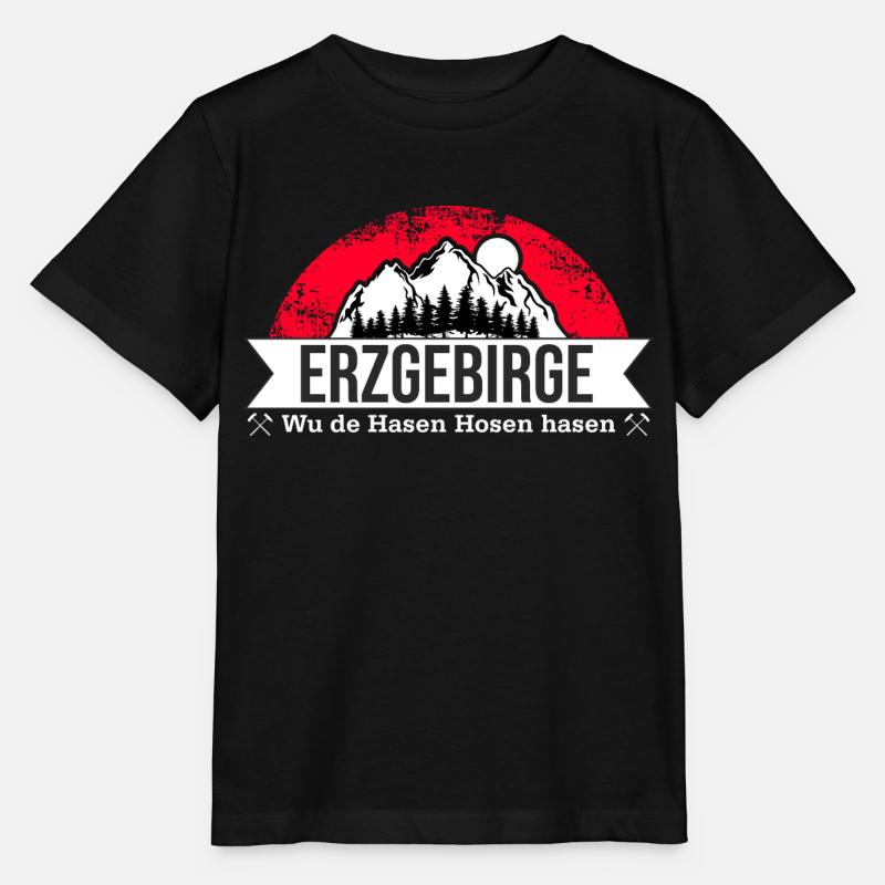 Erzgebirge Hasen Hosen - Stanley/Stella Kinder T-Shirt MINI CREATOR  - Schwarz