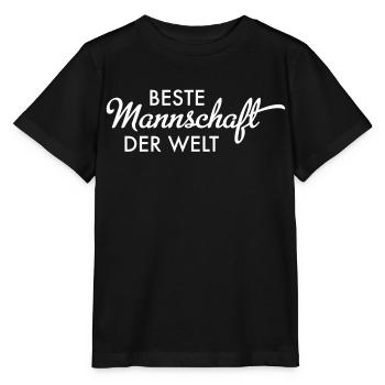 Beste Mannschaft der Welt - Stanley/Stella Kinder T-Shirt MINI CREATOR  - Schwarz - Vorne - Mikhail (115cm)