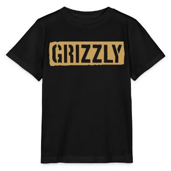 Grizzly Bär Slogan - Stanley/Stella Kinder T-Shirt MINI CREATOR  - Schwarz - Vorne - Mikhail (115cm)