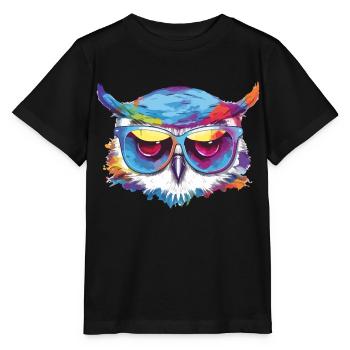 Kohl die Eule - Stanley/Stella Kinder T-Shirt MINI CREATOR  - Schwarz - Vorne - Mikhail (115cm)