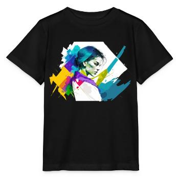 Stay cool girl - Stanley/Stella MINI CREATOR Kids’ T-Shirt - black - Front - Mikhail (115cm)