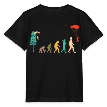 Skydive Evolution: Skydiver Design - T-shirt bio MINI CREATOR Stanley/Stella Enfant - noir - Devant - Mikhail (115cm)