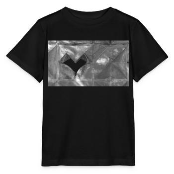 An empty heart in a wall of stone - Stanley/Stella MINI CREATOR Kids’ T-Shirt - black - Front - Mikhail (115cm)