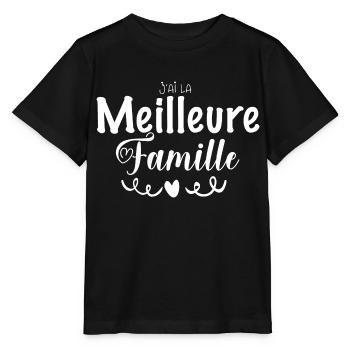 j ai la meilleure Famille - T-shirt bio MINI CREATOR Stanley/Stella Enfant - noir - Devant - Mikhail (115cm)