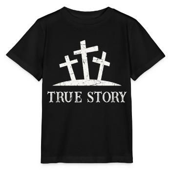 True Story - Stanley/Stella MINI CREATOR Kids’ T-Shirt - black - Front - Mikhail (115cm)