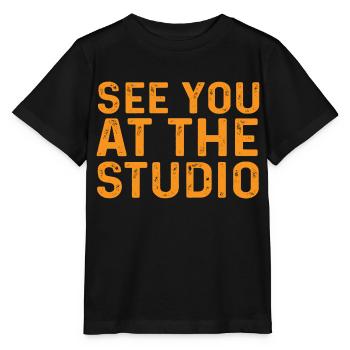 See you at the Studio - Stanley/Stella MINI CREATOR Kids’ T-Shirt - black - Front - Mikhail (115cm)