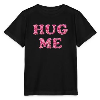Hug Me mit Rosenblättern - Stanley/Stella Kinder T-Shirt MINI CREATOR  - Schwarz - Vorne - Mikhail (115cm)