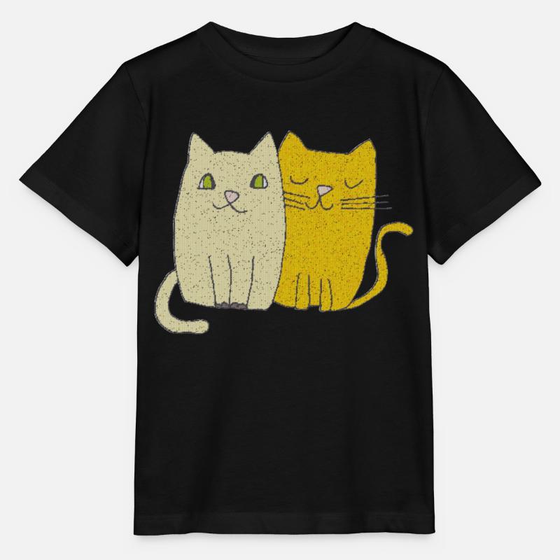 L’amour des chats - T-shirt bio MINI CREATOR Stanley/Stella Enfant - noir