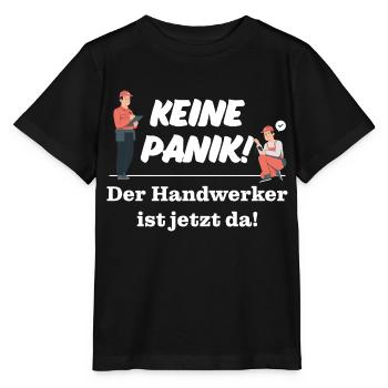 Keine Panik! Der Handwerker ist da! Technik, Azubi - Stanley/Stella Kinder T-Shirt MINI CREATOR  - Schwarz - Vorne - Mikhail (115cm)