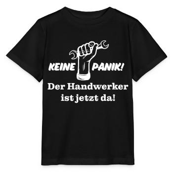 Keine Panik! Der Handwerker ist da! Technik, Azubi - Stanley/Stella Kinder T-Shirt MINI CREATOR  - Schwarz - Vorne - Mikhail (115cm)