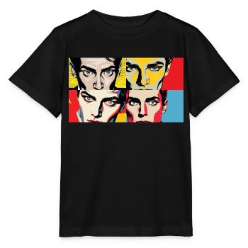 Retro look - Stanley/Stella MINI CREATOR Kids’ T-Shirt - black - Front - Mikhail (115cm)