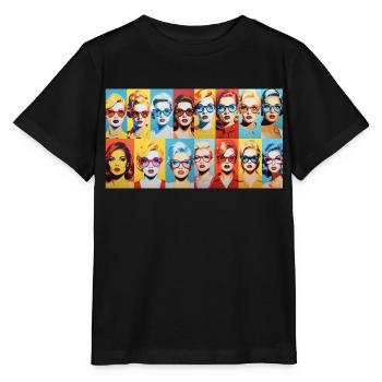 70er classic Women - Stanley/Stella Kinder T-Shirt MINI CREATOR  - Schwarz - Vorne - Mikhail (115cm)