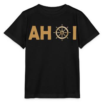 AHOI! - Stanley/Stella Kinder T-Shirt MINI CREATOR  - Schwarz - Vorne - Mikhail (115cm)