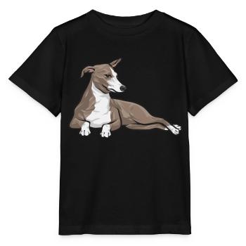 Lévrier italien Greyhound Chiens - T-shirt bio MINI CREATOR Stanley/Stella Enfant - noir - Devant - Mikhail (115cm)