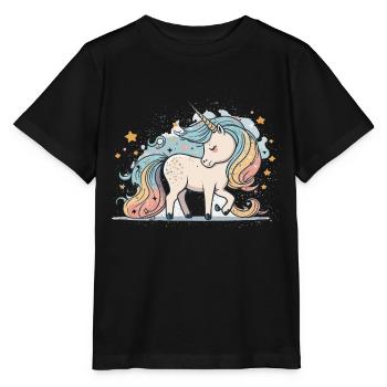Paradis du pastel - T-shirt bio MINI CREATOR Stanley/Stella Enfant - noir - Devant - Mikhail (115cm)