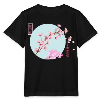 Kersenbloesem Tak - Stanley/Stella Kinder-T-shirt MINI CREATOR  - zwart - Voor - Mikhail (115cm)