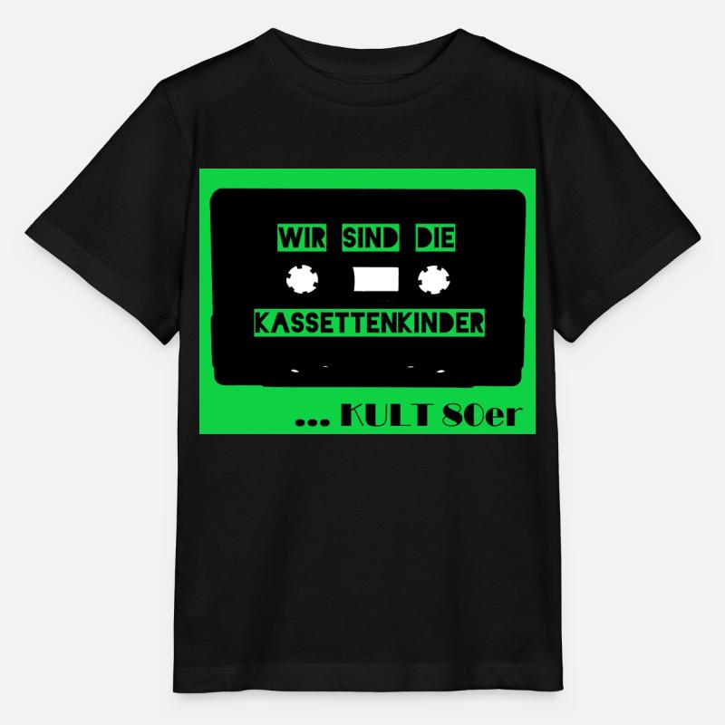 Wir sind die Kassettenkinder - grün - Stanley/Stella Kinder T-Shirt MINI CREATOR  - Schwarz